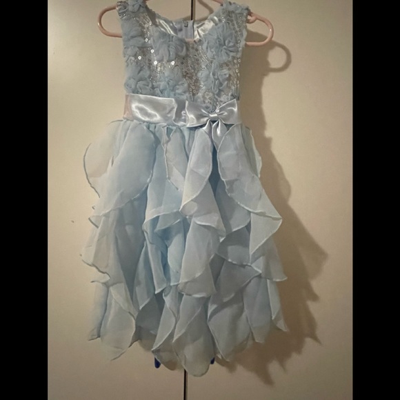 Kids Baby Blue Princess Dress - Picture 1 of 2